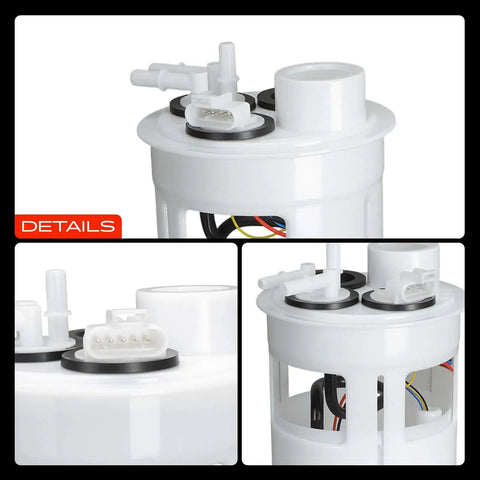 Heavy Duty Electric Fuel Pump Module Assembly Compatible With Dodge Dakota 1991-1995 showing connection points and top details.