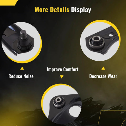 Close-up details of Pair Front Lower Control Arm And Ball Joint Assembly For Nissan Versa 12 19 1 6L Versa Note Micra 15 19 Direct Fit OE Quality Suspension Linkage With K621576 K621577
