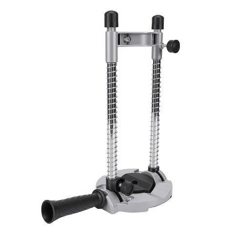 Portable Drill Guide With 90 Adjustable Drill Press Attachment, aluminum and cast iron drilling jig for vertical and angled holes