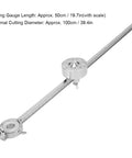 Circle Cutter Guide for Torch and Plasma Cutting, Stainless Steel Roller Guide With 50cm Rail Lets You Cut Perfect 100cm Diameter Circles