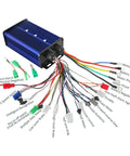 Electric motor controller for 32 Inch Go Kart Rear Axle Kit With Steering Parts And 72V 3000W Electric Motor Kit includes labeled wires