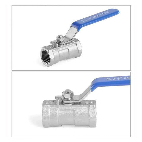 Heavy Duty Female Threaded Ball Valve Switch With Lock Tight Seal And Runs Slick Handle Design For Reliable Pipeline Fluid Control And Long Term Leak Free Operation Performance Guarantee, close-up view.