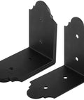 Heavy Duty Beefy Corner Braces Rock Solid Four Pack 5.9 Inch Rustproof Steel L Brackets for Wood Metal Frames, detailed view.