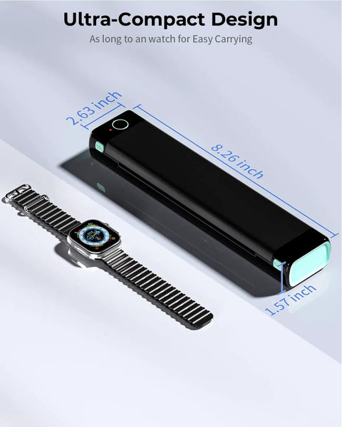 Ultra Portable Bluetooth Thermal Printer For Travel And On The Go Home Use, Inkless Printing On 8.5 By 11 Letter Paper next to watch