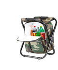 Go-To Multifunction Folding Cooler And Stool Backpack For Outdoor Adventures, Portable Camouflage Seat Table Bag with drinks inside