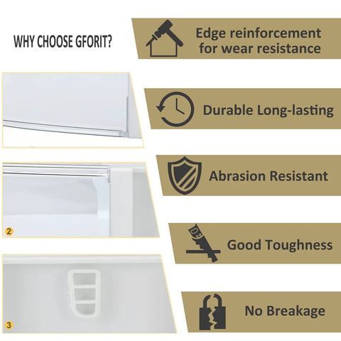 Right Side Refrigerator Door Shelf Replacement For RF263BEAESG AA RF263TEAESG RF263TEAESR durability features image