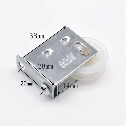 Heavy Duty Dual Wheel Pulley showing dimensions, stainless steel and plastic for sliding doors, Swap Out Squeaky Track Rollers With These Beefy Dual And Single Wheel Pulleys For Plastic Aluminum Sliding Doors Heavy Glide Smooth Ride Easy Install Grab The 4 Pack Quick.