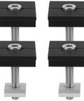 Premium 4 Piece Solar Panel Middle Clamps With M8 Bolts And Heavy Duty Pressure Blocks for rooftop arrays.