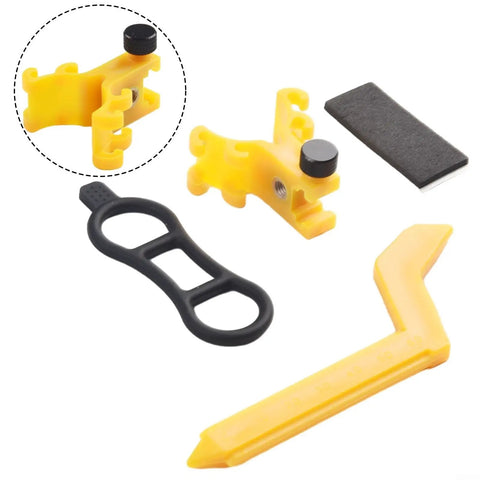 Portable Bicycle Wheel Truing Stand With Rim Adjustment And Accurate Percentage Gauge Compact All In One Durable ABS Yellow Parts