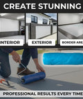 Durable Polyurethane Concrete Texture Roller For DIY And Pro Grade Projects 3 By 3 By 9 Inches Texturing Tool for patios