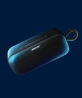 SoundLink Plus Portable Bluetooth Speaker For Outdoors With Waterproof And Dustproof Build Plus Up To 20 Hours Battery Life And Boomin Bass For Beach Hangouts Grilling Sessions And Road Trips Black, side view
