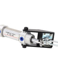 Rock Solid Pneumatic Hold Down Clamp Delivering Fifty Kilogram Grip Force And No Sweat Quick Release Setup For Serious Shop Builders And Weekend Warriors with silver cylinder and black base
