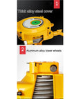 Beefy Adjustable Tool Balancer With Spring Tension And Telescoping Arm For Load Holding 120 To 140 Kg, Keeps Tools On Lockdown On Assembly Lines, Multifunctional Clamp Holder For Pro Grade Use, yellow alloy steel cover