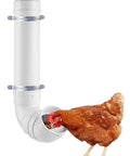 No Mess Automatic Chicken Feeder Designed To Slash Feed Costs Thickened PVC Wall Mount Poultry Dispenser with chicken feeding