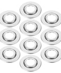 Score Some Style Points By Installing These Stainless Steel Fire Sprinkler Escutcheon Covers 10 Pack Recessed Decorative Caps In Three Quarter Inch Size Snug Fit And No Brainer Install Guaranteed To Impress, 10 stainless steel caps on white background.