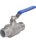 Heavy Duty One Inch Npt Male Thread Stainless Steel Ball Valve For Water Oil And Gas Lines Featuring Smooth Quarter Turn Operation and Absolutely Rock Solid Drip Free Sealing Designed For Any Handyman Project Or Professional Job Site.