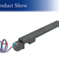 Built To Last Mini Linear Rail Guide Coupled With T6x1 Lead Screw For Smooth 200Mm Travel And Dependable Nema11 Stepper Motor Mount, showing side view with wiring.