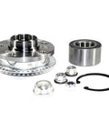 Complete Front Wheel Hub Assembly With Sealed Bearing And Full Mounting Hardware Kit For Hella Tough Axle Support and smooth handling parts.