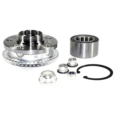 Complete Front Wheel Hub Assembly With Sealed Bearing And Full Mounting Hardware Kit For Hella Tough Axle Support and smooth handling parts.