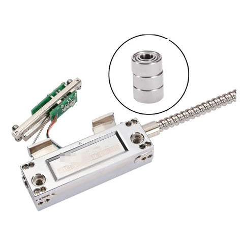 Pro Shop Digital Caliper And Triple Axis Digital Readout Set With 0.001mm Precision Linear Steel Bars For Lathe Mill CNC Machines showing detailed components.