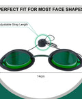 Total Game Changing IPL Eye Shields For Beauty And Spa Procedures featuring adjustable straps for a perfect fit, green lenses, 14cm width.