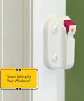 Dual Action White Window Opening Control Device LH RH Safe Window Stopper For Home And Office No Fuss Install Durable Plastic