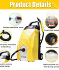 PtaTritious High-Pressure Steam Cleaner With Huge 3.5 L Tank showing stainless steel water pump and ergonomic handle.
