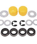 Heavy Duty Front Wheel Bushing To Bearing Conversion Kit For John Deere Tractors parts including bearings, washers, and seals.