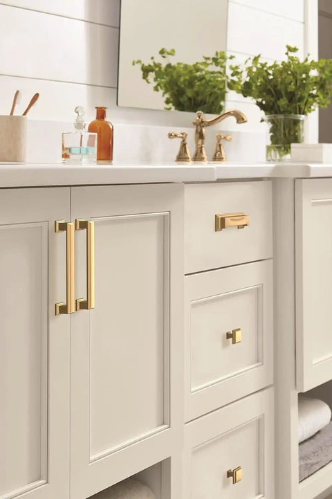 Dead Simple To Mount Cabinet Cup Pull With Slick Champagne Bronze Finish For Kitchen Drawers And Cabinets Top Shelf 3 Inch And 3.75 Inch Center To Center Hardware Providing Classic Style And Heavy Duty Grip 1 Pack on bathroom vanity.