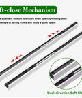 Soft close mechanism track for Slick Soft Close Concealed Ghost Sliding Mirrored Door Track Kit For 24 To 48 Inch trackless barn door.