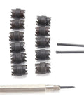 Thirteen Piece Spot Weld Cutter Set For Electric Drill, Three Eighths Inch Double Sided Weld Removal Kit For Thin Metal Sheets, Precision Cutters