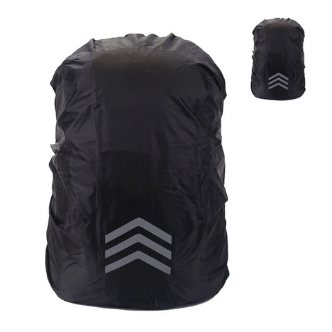 Oxford Cloth Backpack Rain Cover With Reflective Trim, Heavy Duty Yet Trail Ready Thermal Bonding Shield For Hiking, Camping