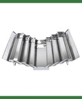 Super Heavy Duty Seven Tray Tool Chest Crafted From Solid Stainless Steel, open view showing deep sortable trays.
