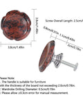 Top Quality Ten Pack Natural Quartz Geode Druzy Stone Cabinet Knobs With Gold Plated Handles, red stone, 3.8cm, for kitchen and bathroom decor.