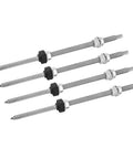 Heavy Duty Stainless Steel Double Head Screws Set Of 4 Wind And Earthquake Proof Solar Bracket Bolts displayed from a side angle.