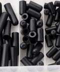 Super Cool 80-Piece Rubber Vacuum Line Cap Assortment With Six Sizes Of Hose Ends For Carburetor Manifold Automotive And High Temp Sealing Blocks For Tough Engine Bay Jobs, rubber caps in organizer tray