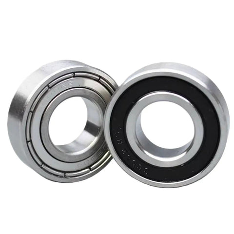 Top Shelf 61848 Deep Groove Ball Bearing Featuring Dual Rubber Seals for Rock Solid Durability and Smooth as Silk Rotation Engineered for Extended Service Life Reduces Friction and Keeps Things Running Clean Under Load - Close-up view of dual rubber sealed ball bearings.
