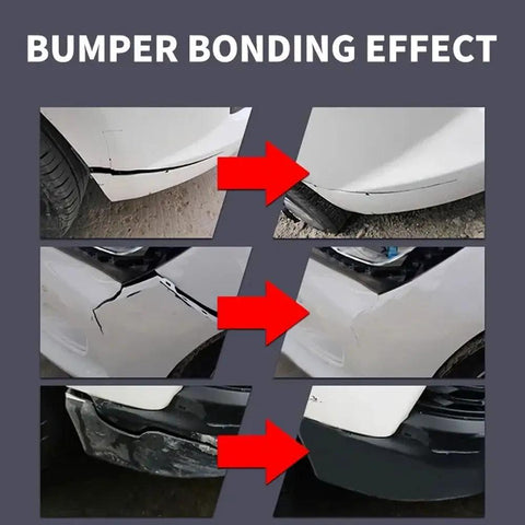 Images showing the Bumper Bonding Effect using Heavy Duty Car Bumper Repair Adhesive And Quick Cure Auto Body Glue.