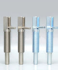 Top Shelf Stainless Steel Indexing Plunger Lever Lock Locating Pin M10 Metric Thread Spring Loaded Safety Pin set of four variants