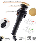 Dope Brushed Gold Bathroom Sink Faucet With Sleek Single Handle And Single Hole Install Basin Mixer Tap drain components