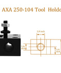250-104 Quick Change Heavy Duty Boring Bar Holder AXA 4 Tool Holder with dimensions and steel build shown.