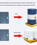 Oil Spill Containment Tray For Garage And Shop, Anti Slip Polyethylene Platform, Modular Leakproof Pallet For Paint Buckets