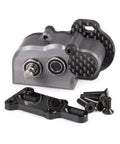 Ultralight Portal Transmission Tiny Gearbox With Slipper Pad For 1 By 10 LCG Chassis Rigs Like Capra And SCX10 III AR45 48 Pitch in gray