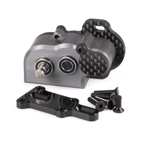 Ultralight Portal Transmission Tiny Gearbox With Slipper Pad For 1 By 10 LCG Chassis Rigs Like Capra And SCX10 III AR45 48 Pitch in gray