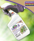 Top Shelf Ready To Use Neem Oil Garden Spray, Heavy Duty Multi Purpose Fungicide Insecticide And Miticide, 32 Ounce Bottle with spray nozzle.