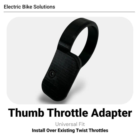 Universal Thumb Throttle Adapter For E Bikes Converts Twist To Thumb Control With A Big Paddle For Cleaner Grip