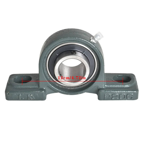 Heavy Duty 44 Inch Go Kart Rear Live Axle Kit With 37 Tooth Sprocket And 220 Millimeter Brake Disk Replacement Pillow Block