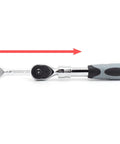 Extendable Long Handle Socket Ratchet Set For 1/4, 3/8, And 1/2 Inch Drives, 72-Tooth Quick Release Head with extendable handle