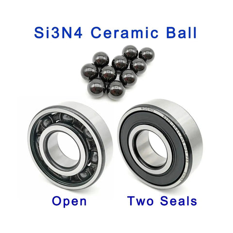 High Performance 6310 Hybrid Ceramic Ball Bearing 50x110x27mm 2RS1 Sealed Rolling Element Assembly with open and sealed designs.
