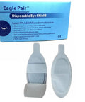 Pro Grade Disposable Eye Shields For Laser Ipl Led Facials Od7 Rated Block 190 To 11000Nm Rays, two shields in packaging.